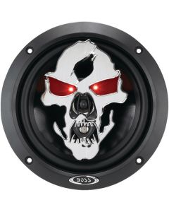 Boss Audio SK653 Phantom Skull 6.5" 3-Way Black Injection Cone Speakers with Custom Tooled Skull Cover