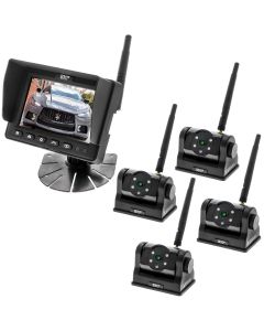 Boyo VTCRH4 5 inch 720p Digital Wireless Quad Camera System 