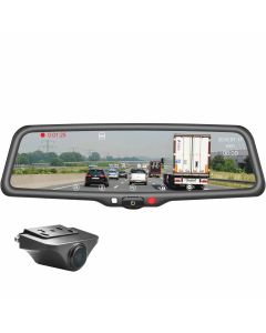 Boyo VTR96M 9.35” HD Rearview Mirror Monitor with Front Camera DVR and Backup Camera