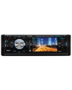 Boss Audio BV7325B In Dash Single DIN 3.2 Inch Widescreen TFT LCD Monitor with Built In Multimedia DVD Receiver, Bluetooth and Detachable Panel - Front of unit