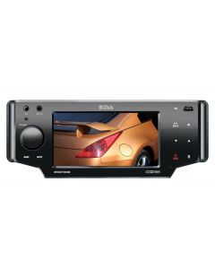 Boss Audio BV8735B In Dash Single DIN 4.5 Inch Widescreen Touchscreen TFT LCD Monitor Built In Multimedia DVD Reciever Touch Controls & Bluetooth