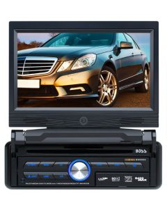 DISCONTINUED - Boss Audio BV9955 Single DIN 7 Inch Fully Detachable LCD Widescreen Touchscreen In Dash Monitor with 85w x 4 DVD Multimedia Receiver, USB, SD and AUX
