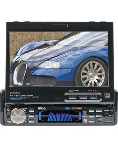 Boss BV9995B 7 inch Motorized Single-DIN Touch Screen Widescreen Monitor/Receiver with Bluetooth