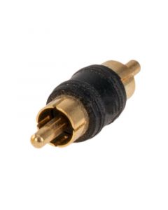 Accele 0011G Male to Male Gold RCA Barrel Connectors