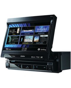 Clarion NZ502 Single-DIN In-Dash 7" Motorized LCD Monitor with Multimedia DVD Player Built-in Navigation Parrot Bluetooth Module and Touch Panel