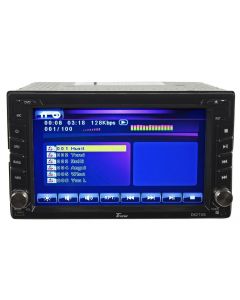 Tview D62TSB Double DIN 6.2 Inch Wide Motorized Touch Screen Head Unit & Media Receiver