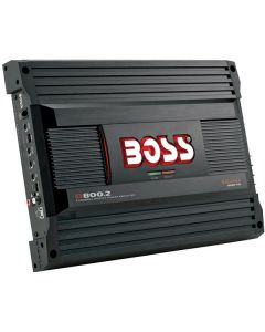 Boss D800-2 2-Channel MOSFET Bridgeable Power Amplifier with Remote Subwoofer Level Control