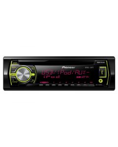 Pioneer DEH-X3500UI Single-DIN In-Dash CD Receiver with USB control for iPod & iPhone and Pandora ready with MIXTRAX - Yellow illumination