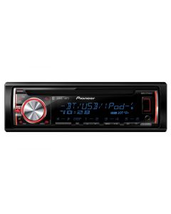 Pioneer DEH-X6600BT Single-DIN In-Dash CD car stereo - Front View