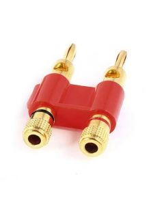 Proline PCS3 Double Gold Banana Plug speaker connector - Red