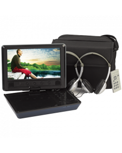 DISCONTINUED - Audiovox DS9106Pk 9" Swivel Display Portable DVD Player (Includes Headphones & Car Kit)