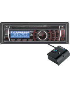 Dual XDMA6330BT In Dash 200 Watt Single DIN MP3/CD Receiver with BTM60 Bluetooth Module Adapter and Direct USB Control for iPod