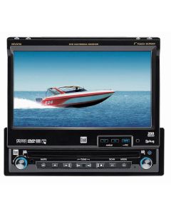 DISCONTINUED - Dual XDVD710 Single DIN 7 Inch In Dash DVD Multimedia Motorized Widescreen Touchscreen LCD Monitor with iPlug Adapter
