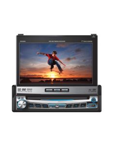 DISCONTINUED - Dual XDVD9101 7 Inch In Dash Touch Screen Single DIN Motorized TFT LCD Monitor and Multimedia DVD Receiver with iPod Control