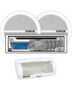 Dual MXCP25S1 4 x 15-Watt Marine CD Receiver with 6.5" Dual Cone Speakers