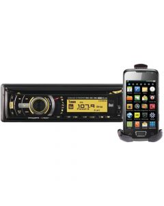 Dual XDMA6540 Single-Din In-Dash CD Receiver with iPod® Mount & Bluetooth®