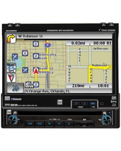 Dual XDVDN8190 7" SIRIUS-Ready, In-Dash Touch screen DVD Receiver with Built-in Bluetooth & Navigation