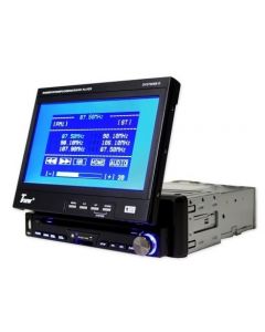 DISCONTINUED - Tview DVD7905B-D 7 Inch In Dash Single DIN Touchscreen Motorized TFT LCD Monitor and DVD Multimedia Player with Detachable Face plus Bluetooth
