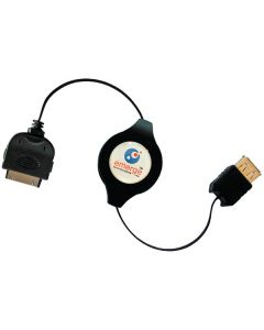 Retrak_Emerge ETIPODUSBN iPod® Retractable USB 2.0 Sync & Charge Cable 3.2 Ft Black