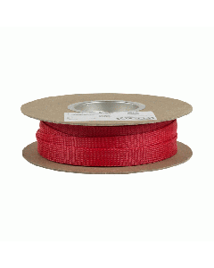 TechFlex FLX1RD 1" Flexo PET General Purpose Braided Cable Sleeve - Red 65 foot roll