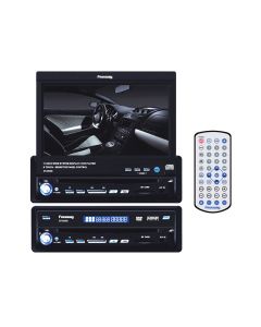Freeway DT-0538 Single DIN 7.0 Inch In Dash DVD Multimedia Motorized Touchscreen LCD Monitor with AUX, USB and SD ports