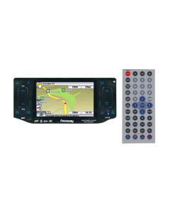 Freeway DVD-4383NBTi Single DIN 4.3 Inch In Dash DVD Multimedia Motorized Touchscreen LCD Monitor w/ GPS Navigation, BT, USB & SD ports