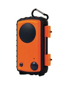 DISCONTINUED - Grace Digital Audio GDI-AQCSE100 iPod/iPhone Rugged Waterproof Case with Built-in Speaker Orange