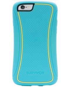 DISCONTINUED -Griffin GFNGB39819 iPhone 6 4.7" Survivor Slim Two Tone Case - Turquoise/Lemondrop Yellow