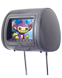 Gryphon Mobile Vission MV-S7 7" DVD Headrests with Digital LED Panel, Built-in DVD Player and 3 Color Covers - Pair