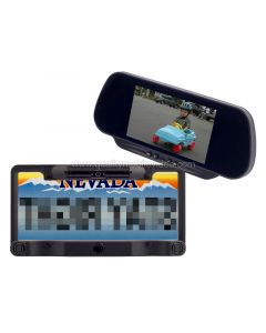 Discontinued - MV-RMLP5 6 inch LCD Rear View Mirror Monitor and Wireless License Plate Back Up Camera System