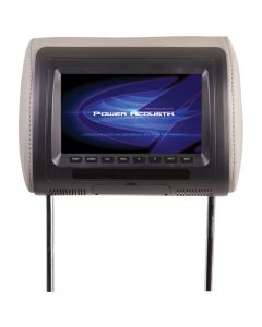 POWER ACOUSTIK H-71CC Universal Headrest Monitor with Monitor in Universal Replacement Bun for Vehicles