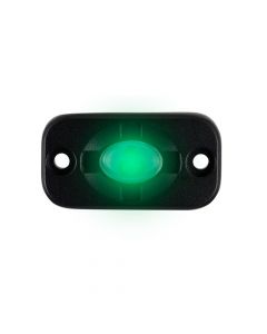 Heise HE-TL1G 12 Volt Marine Flush Mount (3) x 3 Watt LED Light - Green