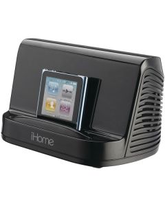DISCONTINUED - iHome IHM16B iPad/iPod/iPhone/MP3 Player Portable Stereo Speaker System Black