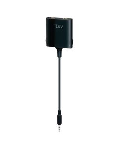 iLuv i111 Splitter Adapter with Dual Volume Control
