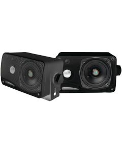 Pyle PLMR24B Hydra Series 3.5" 200-Watt 3-Way Weatherproof Mini-Box Speaker System (Black)