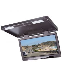 DISCONTINUED - Tview T173DVFDBK 17 inch Overhead Flip Down Monitor with Built In DVD Player-Black