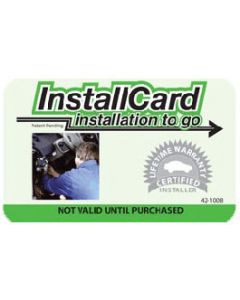 Prepaid Nationwide Installation 42-1008 Mobile Video Deluxe Install Card by Installernet.com