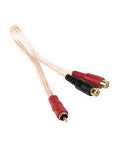 Metra ISRCA-Y1 Single Shield 1.6 Ft (0.5m) RCA Y-Adapters (1 Female To 2 Male) Audio Cable