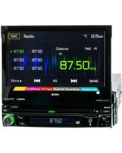 Jensen VX4012 Single DIN Flip-out Bluetooth In-Dash DVD/CD/AM/FM Car Stereo - Main