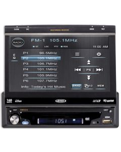 DISCONTINUED - Jensen VM9214 Single DIN In Dash 7 Inch LCD Monitor and Multimedia DVD Receiver with USB, SD Card, Navigation and Bluetooth Capabilities