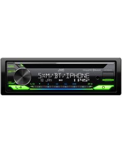 JVC KD-T91BTS Single DIN Bluetooth CD Receiver with USB and SiriusXM Ready - Tuner