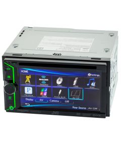 JVC KW-V10 Double DIN In dash car stereo - Source selection with green button illumination