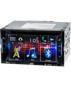 JVC KW-V120BT Bluetooth Enabled 6.2 inch Touchscreen DVD Receiver with Pandora Support - Home Screen