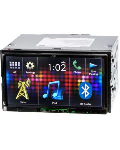 JVC KW-V420BT Bluetooth Enabled 7 inch Motorized Touchscreen DVD Receiver - Main