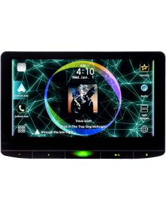 JVC KW-Z1000W Double Din Digital Receiver with Adjustable 10.1" Capacitive Touchscreen, Wireless Apple Carplay and Android Auto - Main