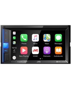 JVC KW-M560BT 6.2" Double DIN Car Digital Media Receiver with Wired Apple Car Play and Smartphone Mirroring