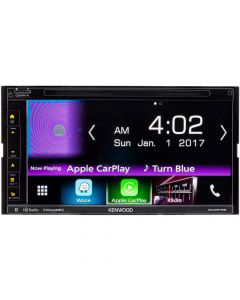 Kenwood DNX575S Double DIN 6.8" In-Dash DVD/CD/AM/FM Receiver with GPS, Bluetooth, Built-in HD Radio, Apple CarPlay and Android Auto