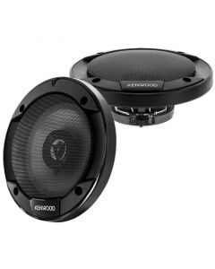Kenwood KFC-1666S 60W 6.5" 2-Way Sport Series Flush Mount Coaxial Speakers with Paper Tweeters for Car - 