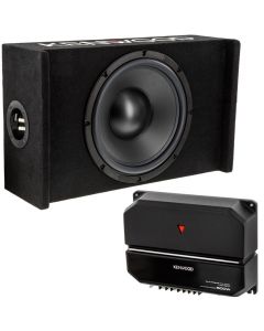 Kenwood P-W121B Single KFC-W112S 12" Subwoofer system with Kenwood KAC-5206 Amplifier