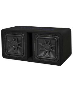 Kicker 44DL7S122 Dual 12 inch Square Solo-Baric Subwoofer Enclosure